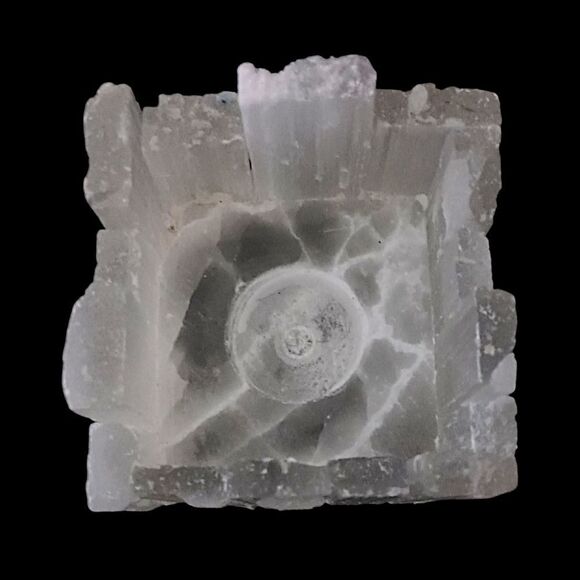 Large Selenite Candle Holder Tealight Votive Mineral Crystal Witchy Bohemian - Picture 6 of 16